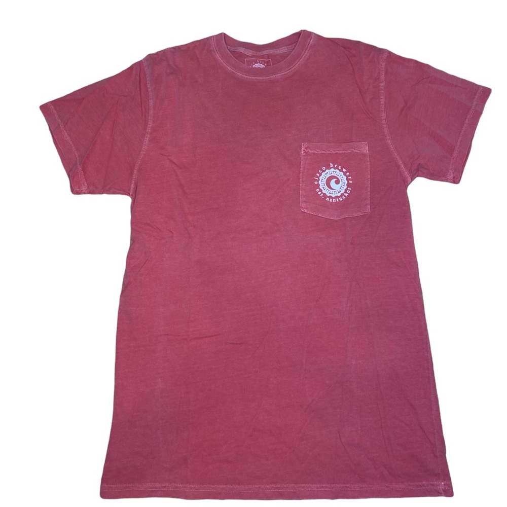 Cisco Brewers Nantucket Men’s Coral Red Short Sleeve T Shirt